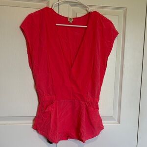 Wilfred Dance Hall Silk Aritzia Peplum Blouse business casual fairy
